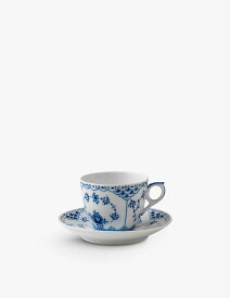 ROYAL COPENHAGEN ブルー フルート レース ポーセレイン カップ アンド ソーサー セット Blue Fluted Lace porcelain cup and saucer set