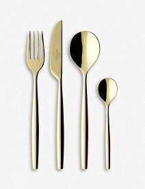 VILLEROY & BOCH メトロシック ゴールドプレート ステンレススチール カトラリーセット 24ピース MetroChic gold-plated stainless steel cutlery set 24 pieces #GOLD
