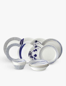 ROYAL DOULTON パシフィック ミックスプリント ポーセレイン テーブルウェア 16個セット Pacific mixed-print porcelain tableware set of 16