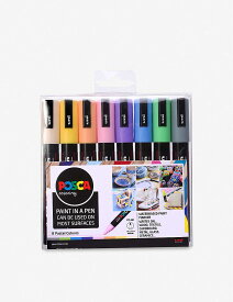 POSCA PC-5M パステル ウォーターベース ペイント マーカー 8本パック PC-5M pastel water-based paint markers pack of eight