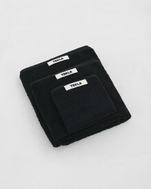 Tekla 100% Organic Cotton Guest Towel 100％オーガニックコットン ゲストタオル 1枚入り 【黒】