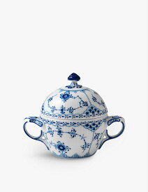 ROYAL COPENHAGEN ブルーフルーテッドハーフレース 器蓋付きシュガーボウル 200ml Blue Fluted Half Lace porcelain sugar bowl with lid 200ml