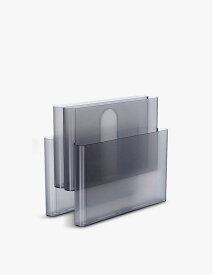 KARTELL トランスルセント 4ポケット プラスチック 雑誌ラック 34.5cm Translucent four-pocket plastic magazine rack 34.5cm