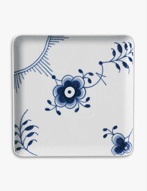 ROYAL COPENHAGEN ブルーフルーテッドメガ 器スクエアプレート 24cm Blue Fluted Mega porcelain square plate 24cm