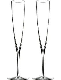 WATERFORD エレガンストランペット クリスタルガラス シャンパンフルートグラス 2個セット Elegance Trumpet crystal-glass champagne flutes set of two