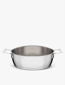 ALESSI ポッツ&パンズ スチール ローキャセロールポット Pots&Pans stainless steel low casserole pot SILVER