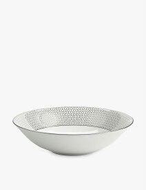 WEDGWOOD ジオ プラチナム ジオメトリックパターン ボーンチャイナ シリアルボウル 20cm Gio Platinum geometric-pattern bone-china cereal bowl 20cm