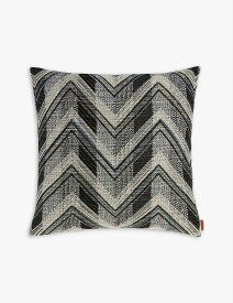 MISSONI HOME ブレント シェブロンストライプ ウールクッション 40×40cm Brent chevron-striped wool cushion 40cm x 40cm