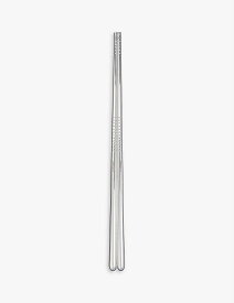 CHRISTOFLE ムード ブランド エングレイブド シルバープレート メタル チョップスティックス MOOD brand-engraved silver-plated metal chopsticks