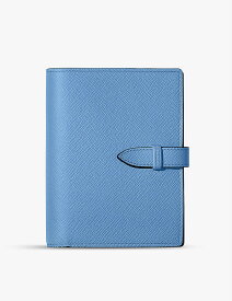 SMYTHSON パナマ ビジュー クロスグレーン レザー オーガナイザー 14.5×11.5cm Panama Bijou cross-grain leather organiser 14.5cm x 11.5cm NILE BLUE