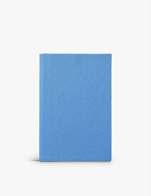 SMYTHSON チェルシー パナマ クロスグレーン レザーノート 16.6×11.2cm Chelsea Panama cross-grain leather notebook 16.6cm x 11.2cm NILE BLUE