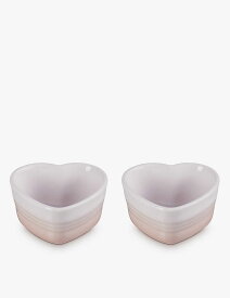 LE CREUSET ハートシェイプト ストーンウェア ラメキンズ 2セット Heart-shaped stoneware ramekins set of 2