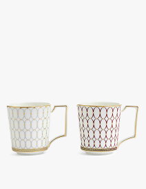 WEDGWOOD ルネサンスゴールド ボーンチャイナ マグ 2セット Renaissance Gold bone china mug set of two