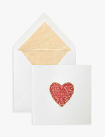 SMYTHSON ラブハーツ グラフィックプリント グリーティングカード 15×15cm Love Hearts graphic-print greetings card 15cm x 15cm