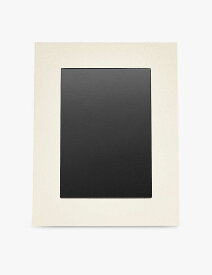 SMYTHSON パナマ ミディアム グレーンドレザー フォトフレーム 7×5インチ "Panama medium grained-leather photo frame 7"" x 5""" CHALK WHITE