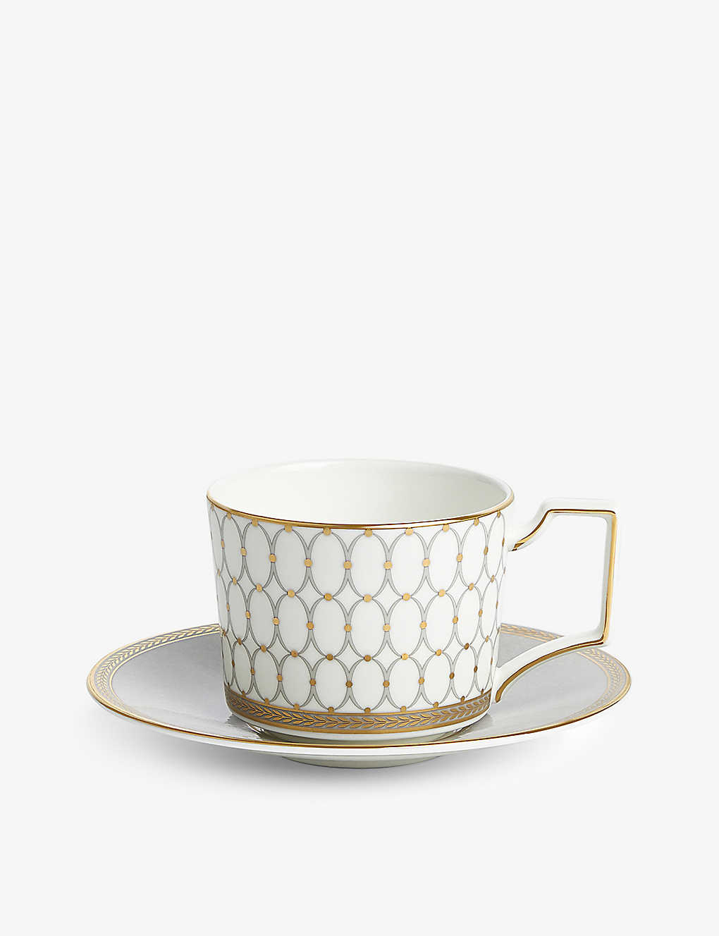 WEDGWOOD ルネサンスゴールド ボーンチャイナ ティーカップソーサー 2個セット Renaissance Gold bone china teacup and saucer set of two