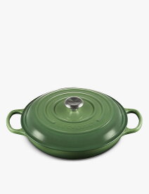 LE CREUSET シグネチャー シャロー キャストアイアン キャセロールディッシュ 26cm Signature shallow cast-iron casserole dish 26cm BAMBOO GREEN