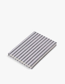 BROSTE セセリア ストライプ ハードバックノート 15×21cm Cecelia stripe-pattern hardback notebook 15cm x 21cm Forest Green / Purple