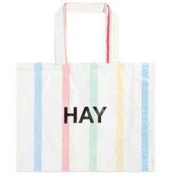 HAY リサイクル キャンディー ストライプバッグ RECYCLED CANDY STRIPE BAG - MEDIUM