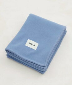 TEKLA ロゴパッチ ウール ブランケット 180cm x 130cm Logo-patch wool blanket 180cm x 130cm # Blue Dawn