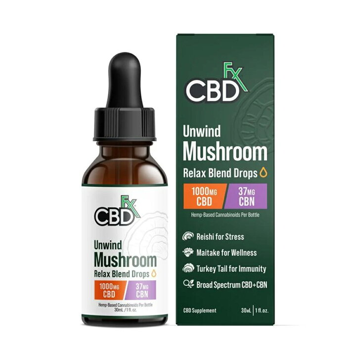 楽天市場】1ppm 以下 CBDfx CBDオイル ＋ マッシュルームエキス 30mL 