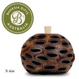 バンクシア アロマポッド Sサイズ 100% 天然 アロマディフューザー 水なし コードレス 木製 かわいい 植物の実 インテリア アロマ用 精油 エッセンシャルオイル オーストラリア ユーカリ アロマストーン 睡眠 こども