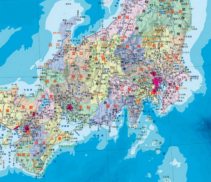 楽天市場】PP世界地図(行政図)＋PP日本地図(行政図)2枚セット《送料 