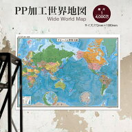 表面PP加工 世界地図 ポスター 行政図 日本語版 国名 首都 国旗 専門メーカー 小学生 中学生 学習 社会 …