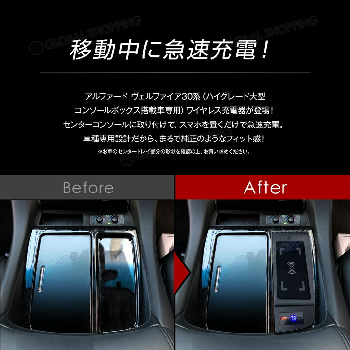 推奨 ﾊﾟｰﾂ Ggh30 純正 ｵﾌﾟｼｮﾝ ｱｸｾｻﾘ Toyotavellfire30系おくだけ充電セットのフィッティングキットのみ