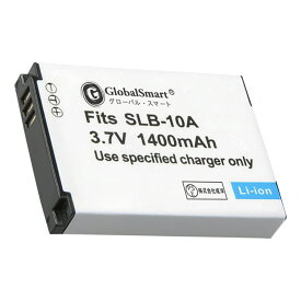 Globalsmart 新品 SAMSUNG SLB-10A カメラ互換 バッテリー【1400mAh 3.7V】互換対応機種カメラ 交換可能バッテリーバッテリー 充電池 高品質セル搭載【日本国内倉庫発送】【送料無料】 予備バッテリー