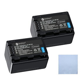 Globalsmart 新品 Panasonic HC-W590M-T カメラ互換 WLF バッテリー【1940mAh 3.6V】 【電池2個+清潔布】 互換対応機種カメラ 交換可能バッテリーバッテリー 充電池 高品質セル搭載【日本国内倉庫発送】【送料無料】 予備バッテリー