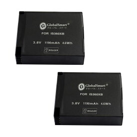 【新品 大容量】 Insta360 ONE X 3.8V 1190mAh【2個セット】大容量 カメラ互換 バッテリー 互換対応機種カメラ 交換可能バッテリー充電池 高品質セル搭載【GlobalSmart】【日本国内倉庫発送】【送料無料】 オリジナル充電器との互換性がない 予備バッテリー