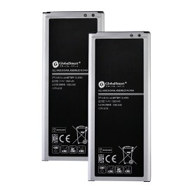 【2個セット】Globalsmart 新品 SAMSUNG GALAXY Note4 LTE-A SM-N910L 互換 バッテリー【3220mAh 3.85V】対応用 1年保証 高品質 交換 互換高性能 電池パック