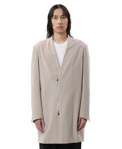 �sATTACHMENT�tWO/PE STRETCH GABARDINE COLLARLESS LONG JACKET�iAC22-060/BLACK/BEIGE�jSALE �艿46,200�~��34,650�~�y�㕥���ϕs�z