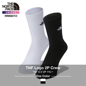 《THE NORTH FACE》ザ・ノースフェイスユニセックス｜TNF ロゴ 2P クルーTNF Logo 2P Crew（NN82213）S / 23-25cm【後払決済不可】