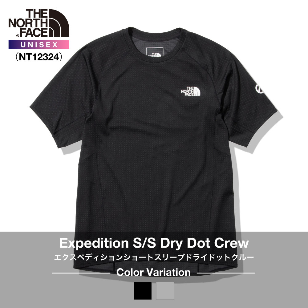 <br>《THE NORTH FACE》<br>ザ・ノースフェイス<br>ユニセックス｜エクスペディションショートスリーブドライドットクルー<br>Expedition S S Dry Dot Crew（NT12324）<br>2023S S