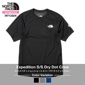 《THE NORTH FACE》ザ・ノースフェイスウィメンズ｜エクスペディションショートスリーブドライドットクルーExpedition S/S Dry Dot Crew（NT12324）2024S/S【後払決済不可】