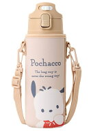 サンリオ(SANRIO) カバー付きステンレスボトル ポチャッコ 子供 保冷専用 容量：470mL 名前スペース付き …