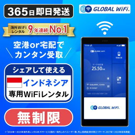 【送料無料・即日発送】インドネシア専用 WiFi レンタル 無制限 データ使い放題 4G LTE 海外 WiFi ルーター 送料無料 空港受取 pocket wifi wi-fi ポケットwifi ワイファイ globalwifi グローバルwifi eSIM