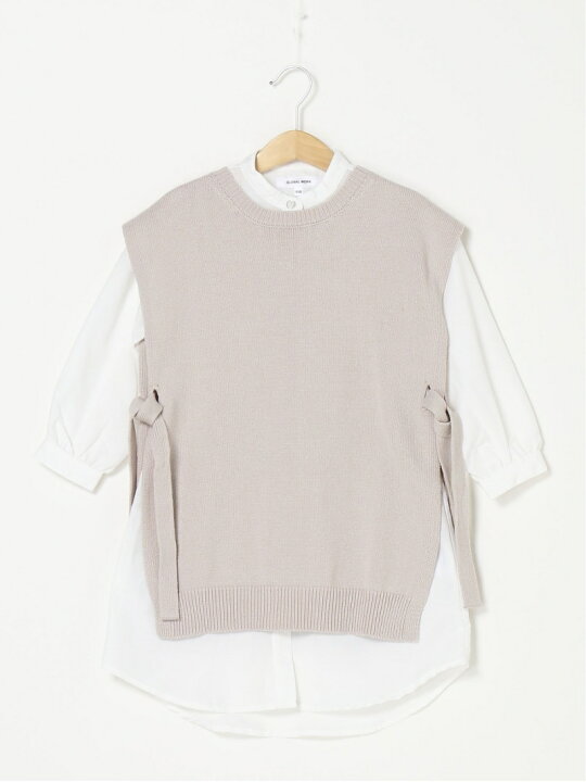 楽天市場 K ニットベストsetシャツop Global Work グローバルワーク カットソー キッズカットソー ベージュ ブラウン Rakuten Fashion Global Work グローバルワーク