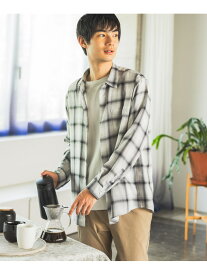 【SALE／50%OFF】ビエラチェックシャツ/長袖/499838 GLOBAL WORK グローバルワーク トップス シャツ・ブラウス ブラウン【RBA_E】[Rakuten Fashion]