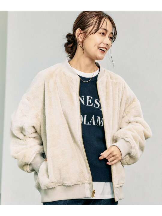 楽天市場】【SALE／70%OFF】リバーシブルフェイクファーブルゾン 