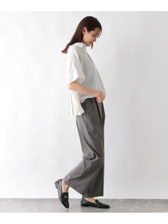 楽天市場】【SALE／40%OFF】お手入れらくらくバックプリーツクロップド 