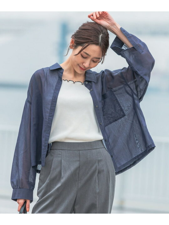 楽天市場】【SALE／20%OFF】シアークロップドシャツ長袖/987181 GLOBAL 