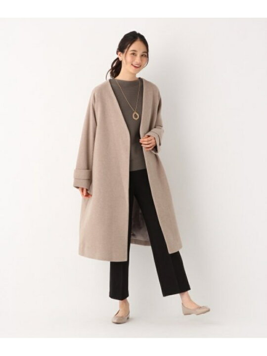 楽天市場】【SALE／70%OFF】(W)ノーカラーVボリュームコート GLOBAL 