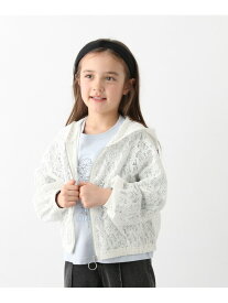 ズットパットレースパーカー/キッズ/647255 GLOBAL WORK グローバルワーク トップス スウェット・トレーナー ホワイト[Rakuten Fashion]