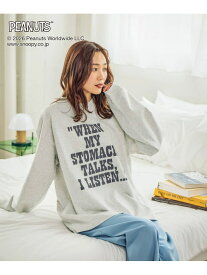 【SALE／50%OFF】PEANUTS/ヘビロッTEE/プリント長袖/632935 GLOBAL WORK グローバルワーク トップス カットソー・Tシャツ グレー ホワイト ブラック【RBA_E】[Rakuten Fashion]