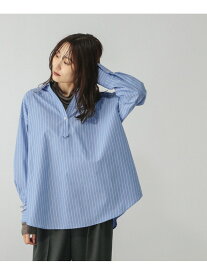【SALE／20%OFF】スキッパーシャツ/599629 GLOBAL WORK グローバルワーク トップス シャツ・ブラウス ブルー ブラウン ベージュ グレー【RBA_E】[Rakuten Fashion]