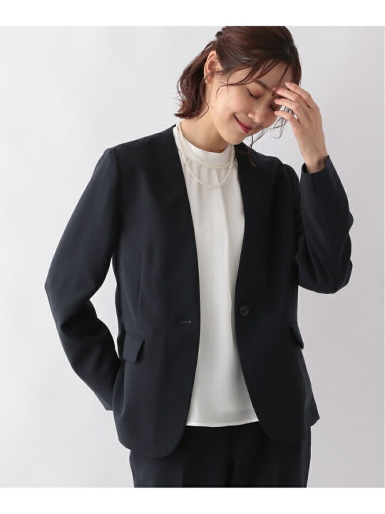 楽天市場】【SALE／70%OFF】洗えるWクロスノーカラージャケット GLOBAL 