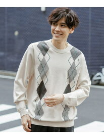 メルティ柄プルオーバー/581097 GLOBAL WORK グローバルワーク トップス ニット ブラック ホワイト ブルー ネイビー【送料無料】[Rakuten Fashion]